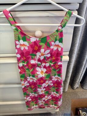 Pink Tropical Floral Sundress